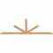 Ekena Millwork Saratoga Timber Gable Bracket, Western Red Cedar, 96"W x 40"H x 1 1/2"D x 3 1/2"F, 10/12 Pitch GBW096X40X0204SAR00SWR - alternate 3